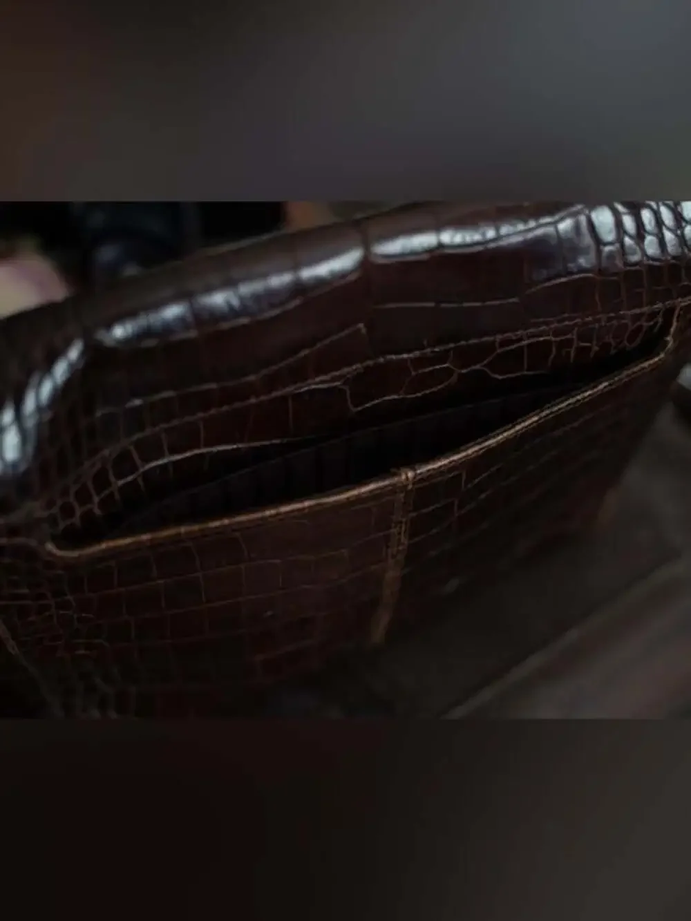 Liz Claiborne sleek croc